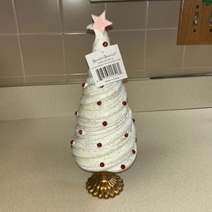 December Diamonds 12.5in White Frosting Swirl Tree